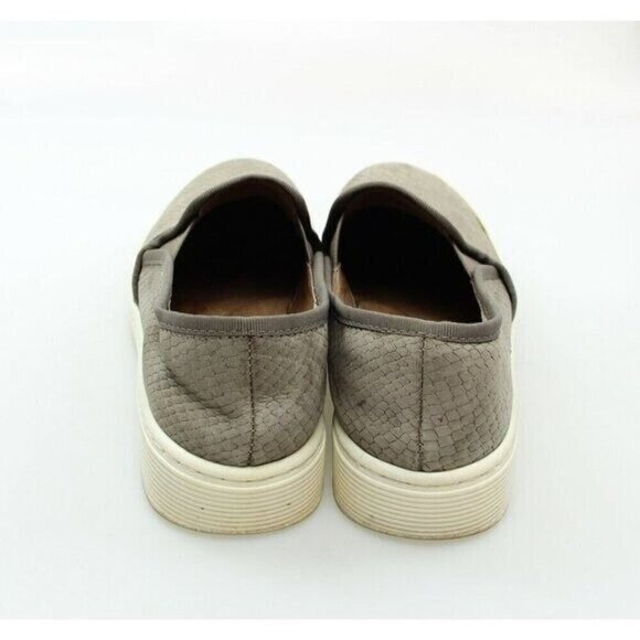 Sofft Womens Gray Nubuck Leather Slip On Sneakers - Picture 7 of 12